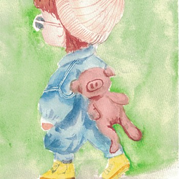 [速写] 漫步在丛林中的小女孩