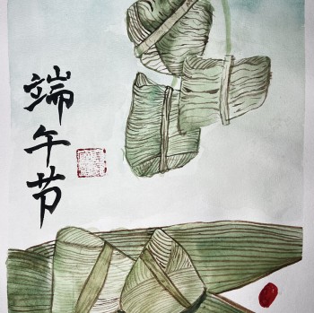 [水彩画] 粽香端午